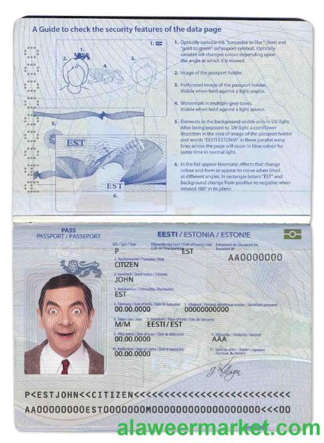 Estonia passport